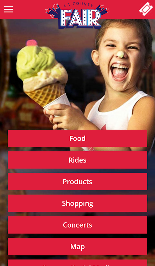 Android application 2016 LA County Fair screenshort