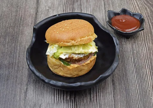 Aloo Tikki Tandoori Cheese Burger