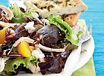 Roast Chicken Salad with Peaches, Goat Cheese, and Pecans was pinched from <a href="http://www.myrecipes.com/recipe/roast-chicken-salad-with-peaches-goat-cheese-pecans-10000001906365/" target="_blank">www.myrecipes.com.</a>