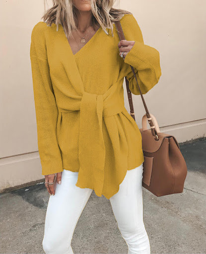 Title 6, 3 Colors Hot Sale Autumn And Winter Fashion V-n...