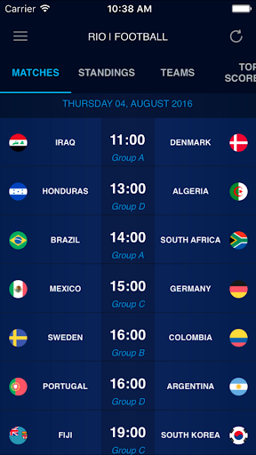 Rio Football Tournament 2016