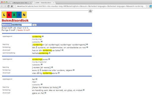 Bokmalsordbok beyning exsempel beyning exsempel 