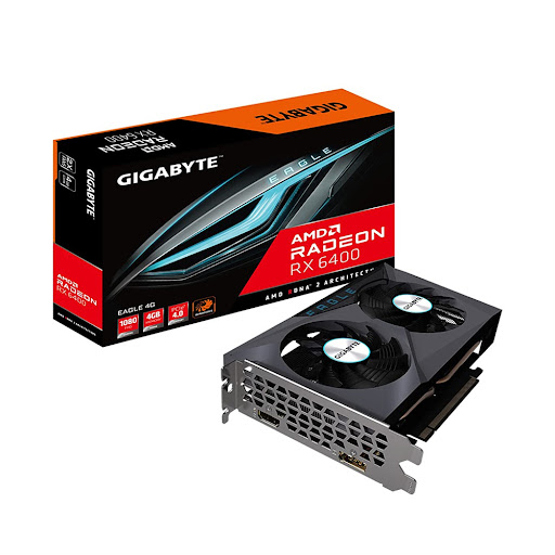 Card màn hình GIGABYTE Radeon RX 6400 EAGLE 4G 4GB GDDR6 (R64EAGLE-4GD)