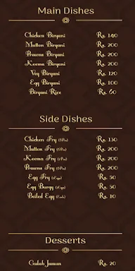 Amma's Kitchen menu 1