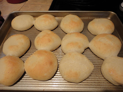 Warm, hot fresh cottage cheese yeast rolls for great bread side!