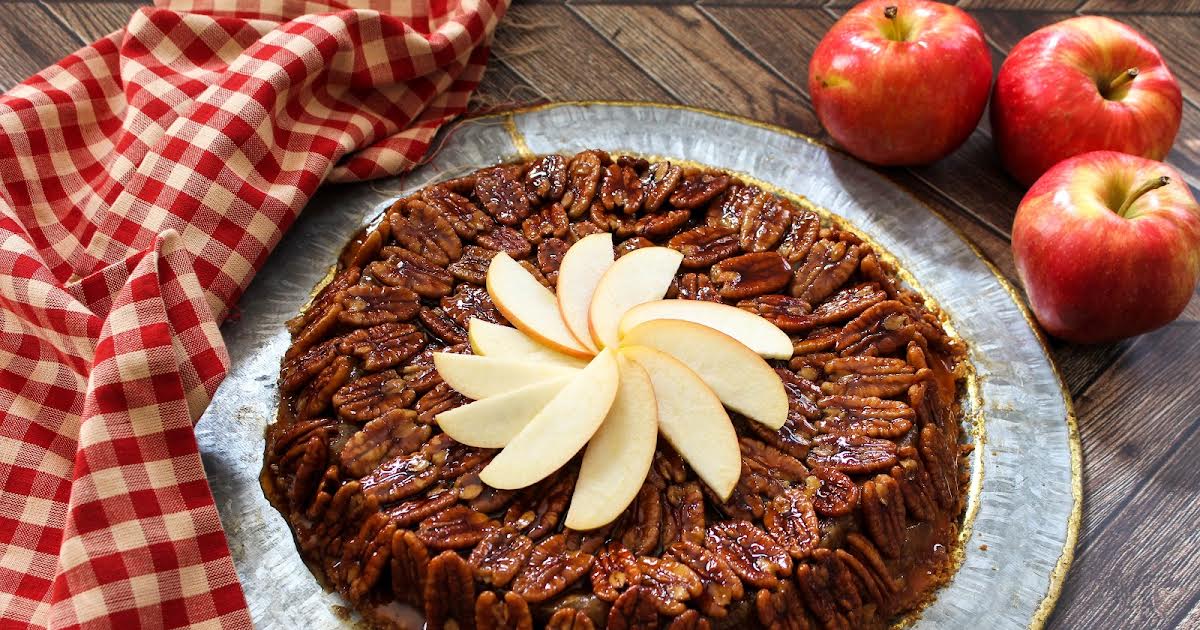 Upside Down Apple Pecan Pie | Just A Pinch Recipes