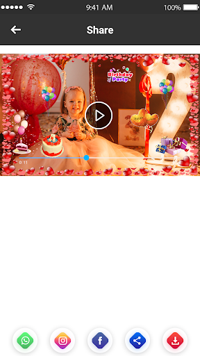 Birthday Video Maker Editor Happy Birthday Wishes