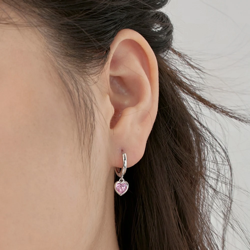 Title 6, Boucles doreilles S925 Argent Sterling Coeur B...