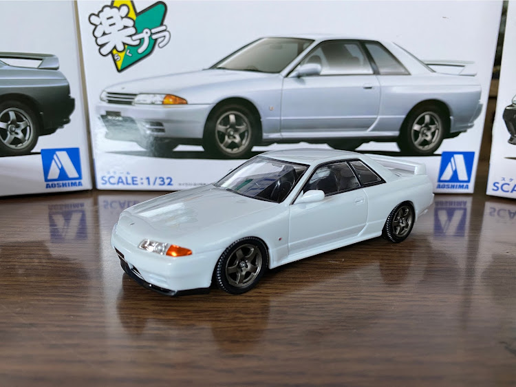 スカイライン GT-RのスカイラインGT-R・BNR32・プラモデル・楽プラ・楽プラは楽ではないに関するカスタム事例の投稿画像3枚目