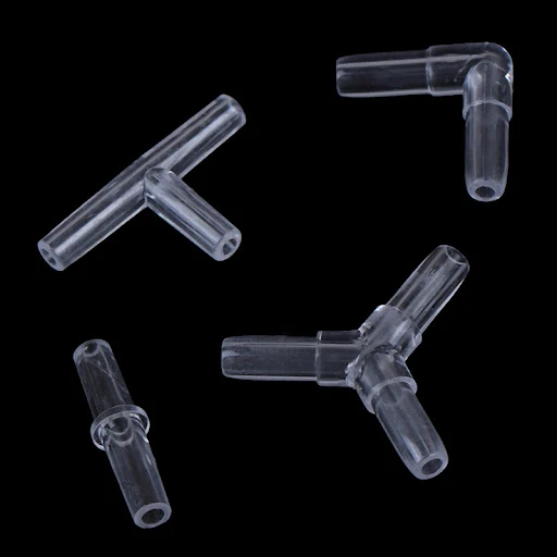 10Pcs/Lot Aquarium Airline Tubing Connectors Fish Tank Transparent Air Tube Adapters for 4CM Inner Diameter Air Line Hos