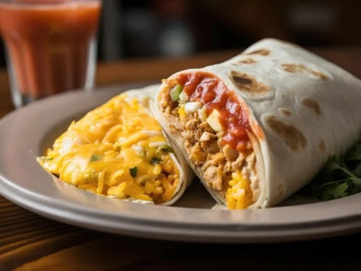 Veg n Cheese Breakfast Burrito