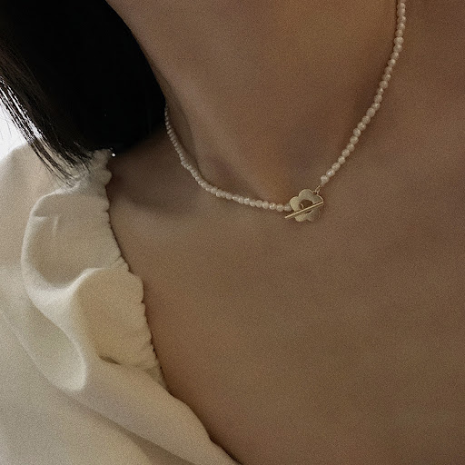 Title 2, Micro-set zircon geometric pearl bracelet