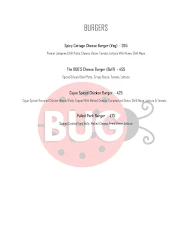The Bug: Bar & Kitchen menu 7