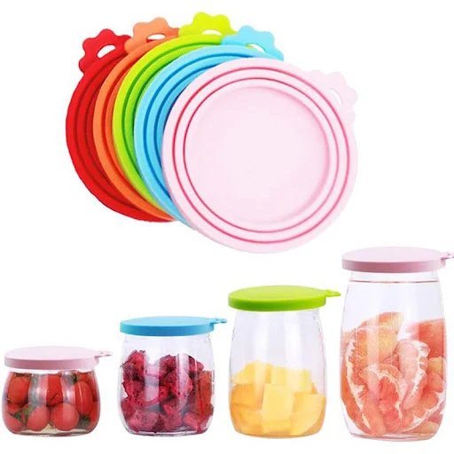 Silicone Canned Lid Sealed Feeders Food Can Lid For Puppy Dog Cat Storage Top Cap Reusable Cover Lid Health Pet Daily Su