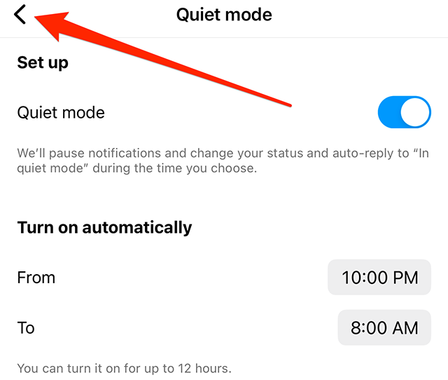 Instagram's new Quiet Mode feature