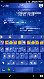 Magic Star Emoji Keyboard Skin - náhled