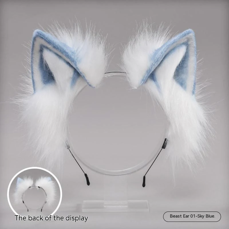 Tiara de Orelhas Feita à Mão Pelúcia Fofa Acessórios Lolita Perfeito para Cosplay e Festas Design Kawaii Confortável e Charmoso