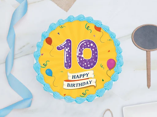 10th Birthday Photo Cake
