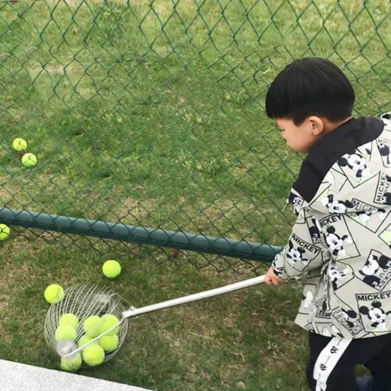 Prenosivi Sakupljač Teniskih Loptica Tip Valjka Korpa Bez Saginjanja Brzo i Lako Sakupljanje Loptica za Tenis