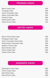 Monginis Cake Shop menu 1
