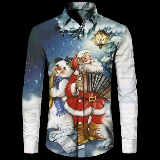 Title 6, New Hawaiian Santa Claus Theme Digital 3D Print...