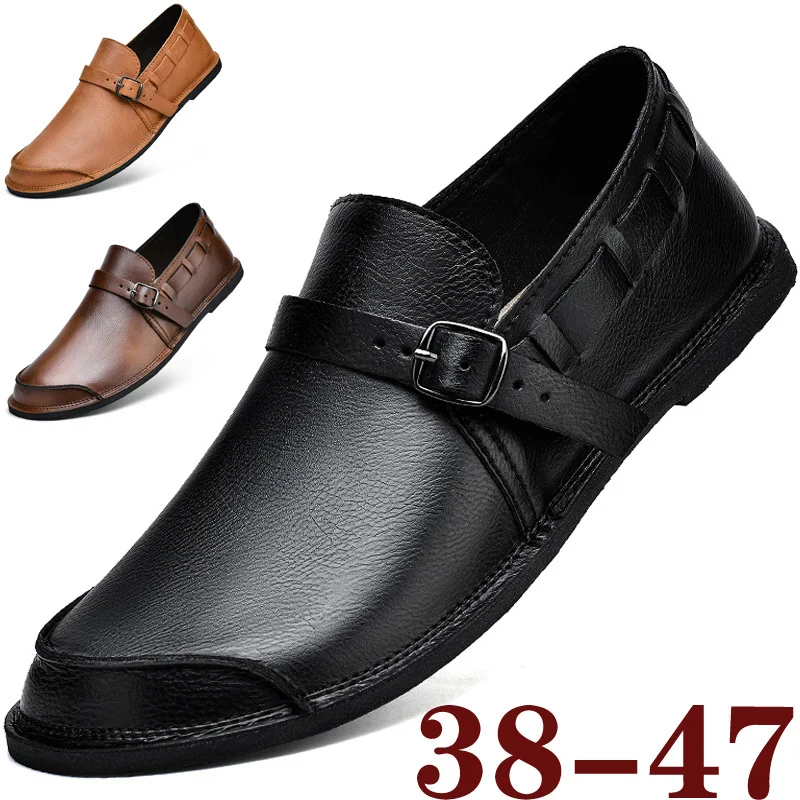 Title 3, Heren casual leren schoenen met zachte zool voo...