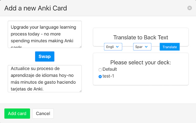 Anki Extension Pro chrome extension