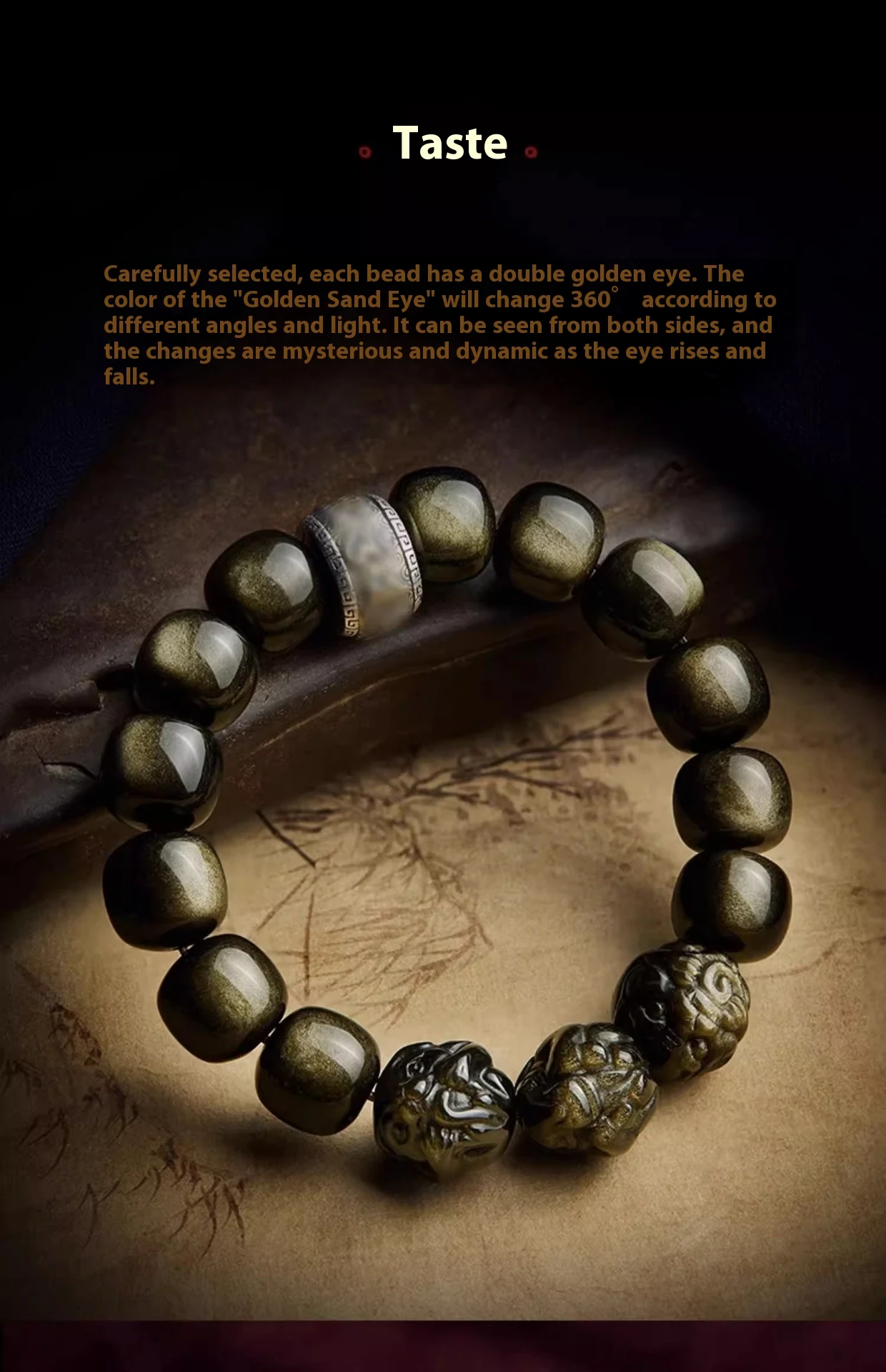 Title 5, Bracelet de perles porte-bonheur des Cinq Dieux...