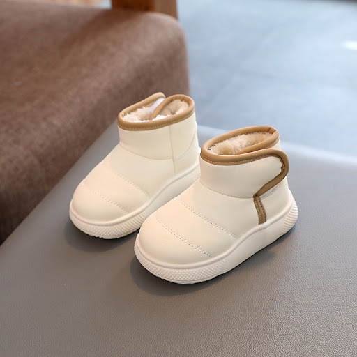 Title 3, Winter Solid Color Childrens Shoes Plus Velvet...
