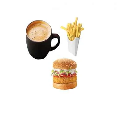Filter Cofee (Filter Coffee + Veg Burger + French Fries)