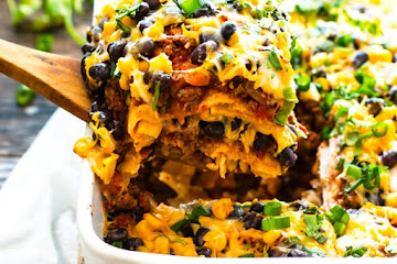 Ground Turkey Mexican Lasagna Recipe