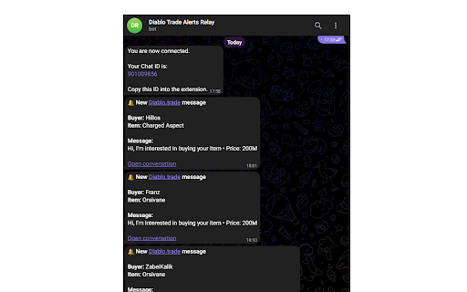Trade Message Helper for Diablo.trade screenshot 2
