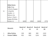 Cake 24X7 menu 1