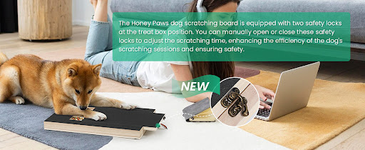 Title 7, Dog Nail Scratch Board with Treat Box, File and...