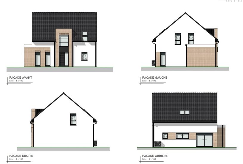  Vente Terrain + Maison - Terrain : 660m² - Maison : 139m² à Douai (59500) 