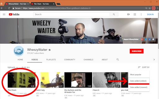 YouTube in Chronological Order (Revived)