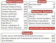 Tawaa Mystery menu 2