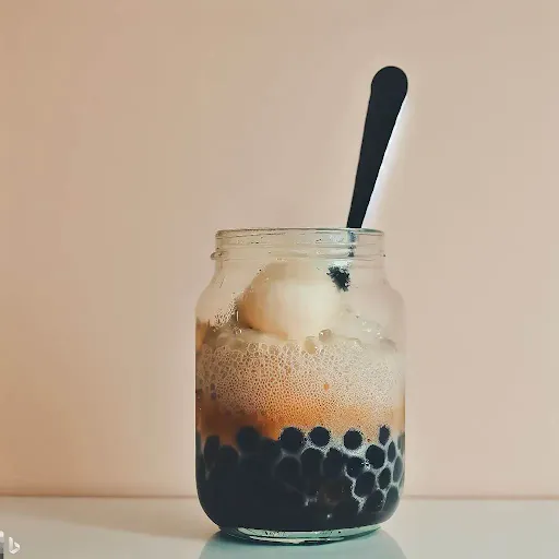 Bubble Affogato [450 Ml, Mason Jar]