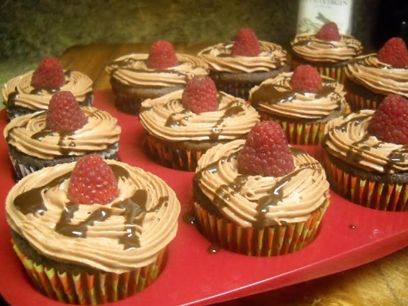 Raspberry Wheat Ale Cupcakes