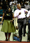 Nomvula Mokonyane and  Jacob Zuma /THULI DLAMINI