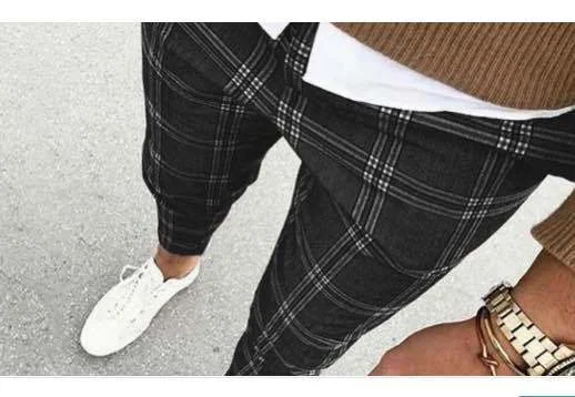 Pantaloni Casual Uomo a Quadri Trend Moda Comodi e Versatili Pantaloni Uomo per Ogni Occasione Stile e Comfort per un Look Elegante e Informale