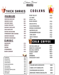 Creme Borne menu 1