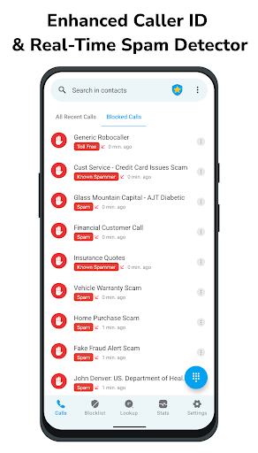 Screenshot Stop Spam Call Blocker