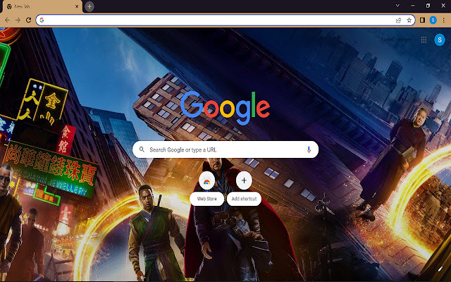 Doctor Strange Theme chrome extension