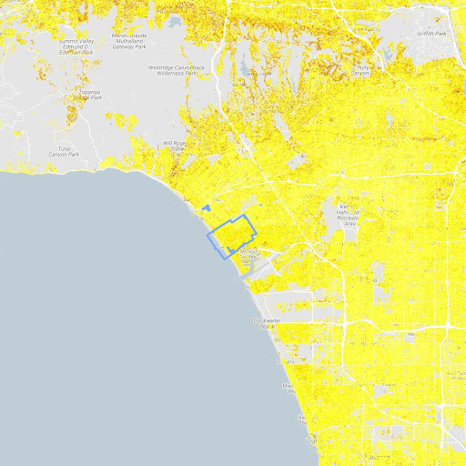 カリフォルニア州ロサンゼルス全域でソーラーパネルを設置した場合の環境への影響: 400 万メートルトンの二酸化炭素排出量（851,000 台分の車が 1 年間に排出する二酸化炭素量に相当）を削減