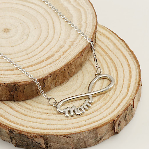 Title 2, Stainless Steel Mother Necklace 8 Words Retro F...