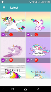 Kawaii Unicorn wallpapers cute background - Slunečnice.cz