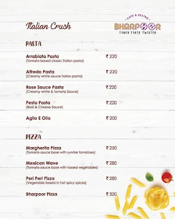 Bharpoor menu 