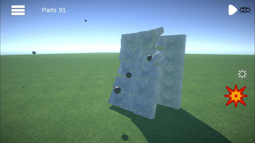 Screenshot Sandbox destruction simulation