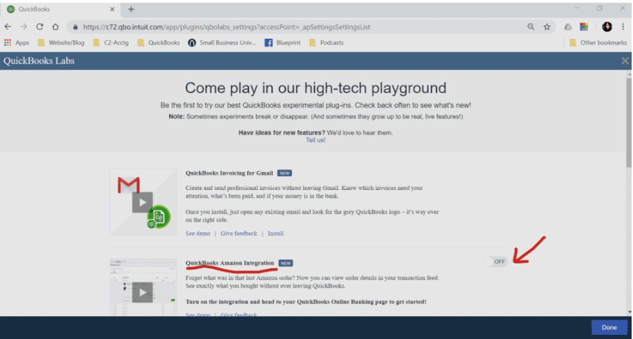 quickbooks amazon integration